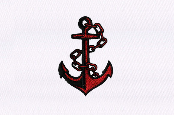 Anchor Embroidery Design for Seasonal Holiday Sales