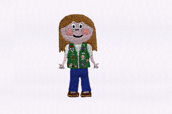 Little Scout Girl: An Embroidery Design Review