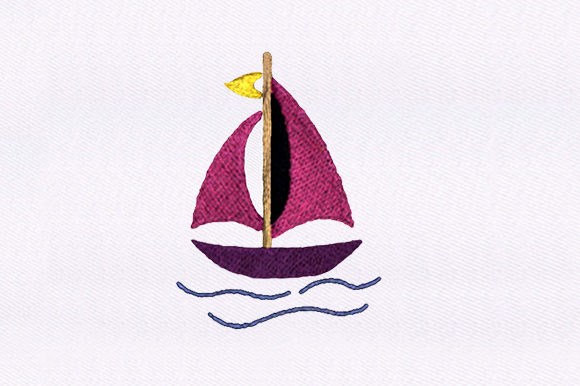 Pink Sail Boat Embroidery Design Review