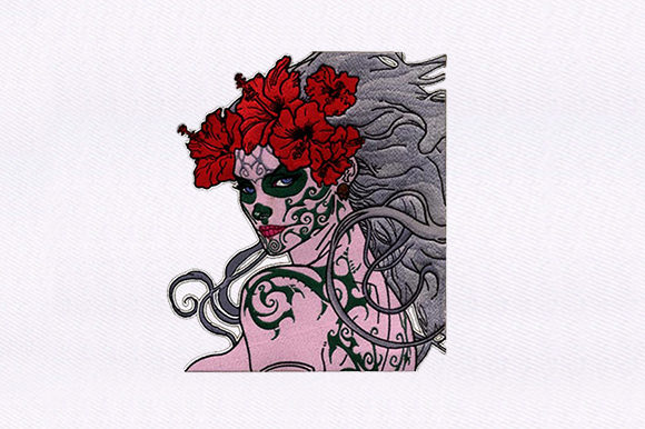 Tattoo with Woman: Holiday Embroidery Review