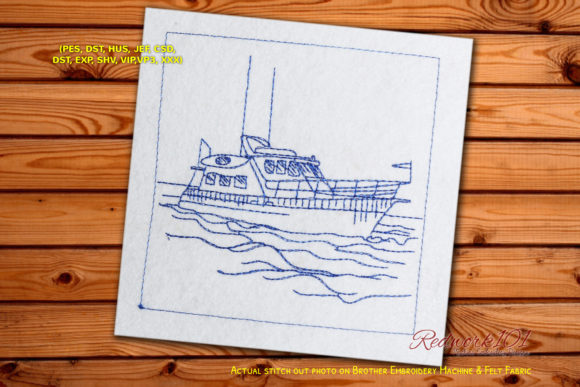 Trawler Boat Redwork: Craft Fair Review